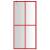 Paravan duș walk-in, roșu, 80x195 cm, sticlă esg transparentă, 3 image