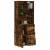 Dulap înalt, stejar fumuriu, 69,5x34x180, lemn compozit, 3 image