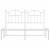 Cadru de pat metalic cu tăblie, alb, 140x190 cm, 5 image