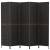 Paravan de cameră cu 5 panouri negru 205x180 cm zambilă de apă, 3 image
