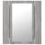 Dulap cu oglindă cu led de baie, gri sonoma, 40x12x45 cm, lemn, 10 image