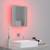 Dulap cu oglindă cu led de baie, gri sonoma, 40x12x45 cm, lemn, 3 image