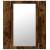 Dulap cu oglindă de baie led, stejar fumuriu, 40x12x45 cm, lemn, 10 image