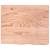 Blat de masă maro deschis 60x50x4 cm, lemn masiv stejar tratat, 3 image