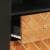 Dulap de baie, maro și negru, 38x33,5x160 cm, lemn masiv mango, 9 image
