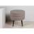 Venture home taburet puf „pot” 40x40x40 cm, bej și negru, pluș, 3 image
