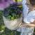 Capi egg jardinieră "waste rib", 43x41 cm, bej terrazzo, 7 image