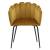 Venture home scaun de sufragerie „limhamn”, negru și galben, catifea, 3 image