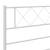 Cadru de pat metalic cu tăblie, alb, 75x190 cm, 8 image