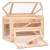 Cușcă pentru hamsteri, 80x40x43 cm, lemn masiv de brad, 3 image