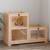 Cușcă pentru hamsteri, 81x40x60 cm, lemn masiv de brad, 2 image