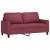 Canapea cu 2 locuri, roșu vin, 140 cm, material textil, 2 image