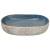 Lavoar de blat, nisipiu și albastru 59x40x14 cm, ceramică, oval, 4 image