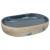Lavoar de blat, nisipiu și albastru 59x40x14 cm, ceramică, oval, 2 image