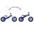 Bicicletă echilibru de copii, cauciucuri pneumatice, albastru, 9 image