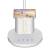 Lampa de birou, jumi, lumina led reglabila, brat ajustabil, alb, cu suport pixuri si creioane, 41 cm, 4 image