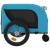Remorcă bicicletă animale companie, albastru/negru, oxford/fier, 6 image