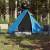 Cort de camping 2 persoane albastru, 267x154x117 cm, tafta 185t, 3 image