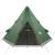 Cort de camping 4 persoane, verde, 367x367x259 cm, tafta 185t, 5 image