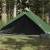 Cort de camping 1 persoane, verde, 255x153x130 cm, tafta 185t