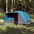 Cort de camping 6 persoane albastru, 412x370x190 cm, tafta 190t, 3 image