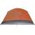Cort camping 6 persoane gri/portocaliu 412x370x190cm tafta 190t, 10 image