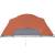 Cort camping 8 persoane gri/portocaliu 360x430x195cm tafta 190t, 10 image