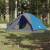 Cort de camping 6 persoane albastru, 348x340x190 cm, tafta 190t, 3 image