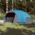 Cort de camping 8 persoane albastru, 360x430x195 cm, tafta 190t, 3 image