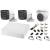 Sistem supraveghere mixt audio-video hikvision 3 camere turbo hd 2mp dvr 4 canale