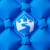 Saltea gonflabilă de camping, 1 persoană, albastru, 190x58x6 cm, 3 image