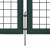 Gard de grădină tip plasă, poartă gard grilaj, 289x75 cm/306x125 cm, 5 image