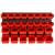 Set rafturi atelier 30 buc. roșu / negru 77x39 cm polipropilenă, 2 image