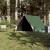 Cort de camping cu cadru a, 2 persoane, verde, impermeabil, 3 image