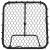 Plasă de ricoșeu fotbal, reglabilă, negru, 84x73x60-80 cm, oțel, 4 image