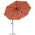 Umbrelă în consolă cu led-uri, cărămiziu, 350 cm, 5 image