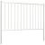 Panou de gard cu stâlpi, alb, 1,7 x 1,25 m, oțel, 2 image