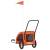 Remorcă de bicicletă animale portocaliu/gri, textil oxford/fier, 8 image