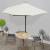 Umbrelă de soare de balcon, tijă aluminiu, nisipiu, 300x155 cm