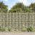 Paravan de grădină cu aspect de piatră, gri, 35x0,19 m pvc