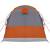 Cort de camping tunel 3 persoane, gri/portocaliu, impermeabil, 8 image