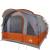 Cort de camping tunel 3 persoane, gri/portocaliu, impermeabil, 2 image