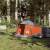 Cort de camping pentru 1 persoană, gri/portocaliu, impermeabil, 3 image