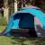 Cort de camping cupolă 3 persoane, setare rapidă, albastru