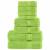 Set de prosoape premium, 8 piese verde măr 600 g/m² 100% bumbac