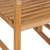 Scaun balansoar cu perne gri, lemn masiv de tec, 4 image