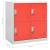 Dulapuri vestiar 2 buc. gri deschis și roșu 90x45x92,5 cm oțel, 8 image