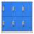 Dulapuri vestiar 5 buc. gri deschis/albastru 90x45x92,5 cm oțel, 4 image