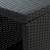 Masă de bar cu raft depozitare, negru, 120x60x110 cm, poliratan, 2 image