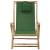 Scaun rabatabil de relaxare, verde, bambus & țesătură, 2 image